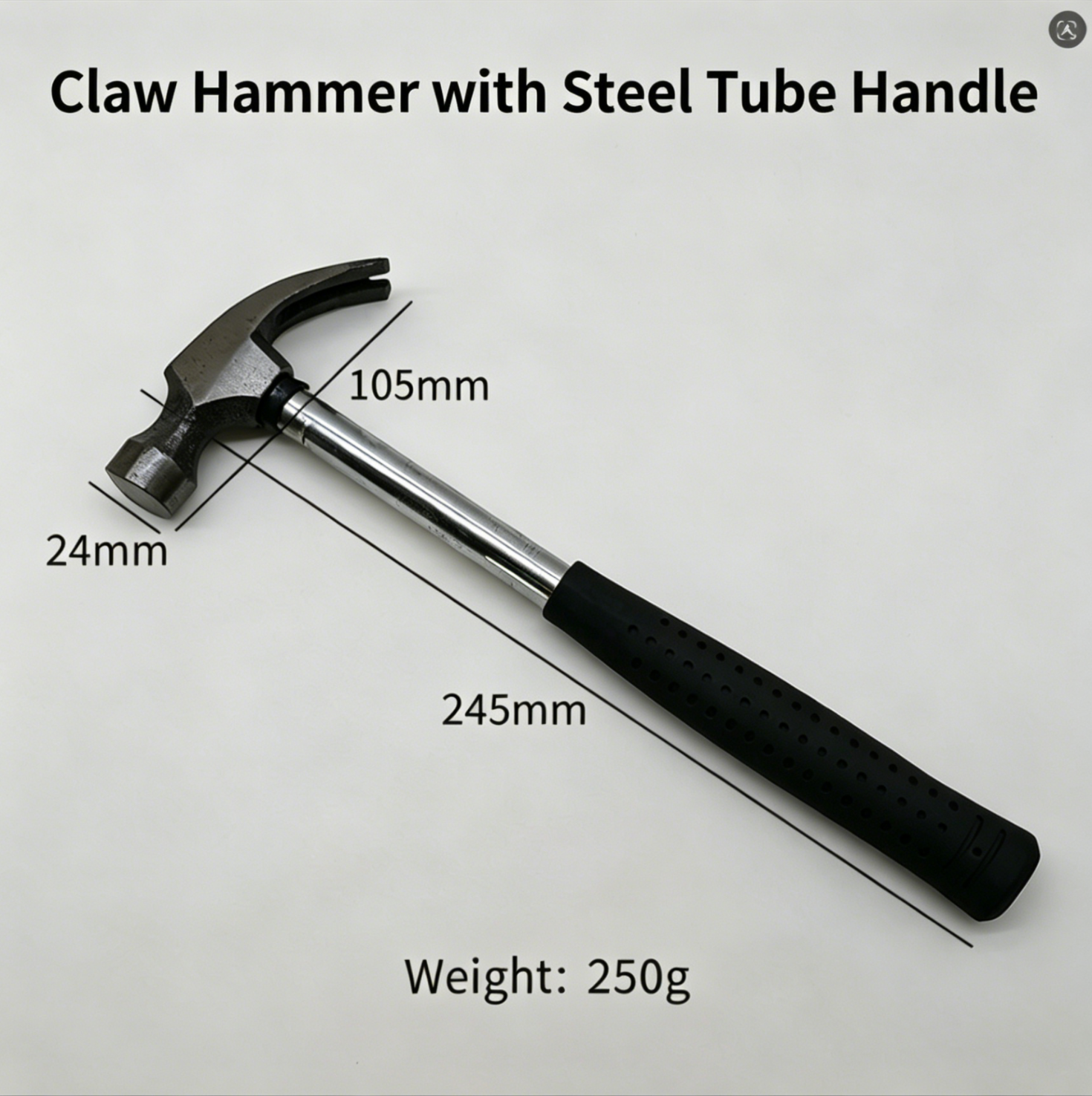 Claw Hammer with Steel Tube Handle